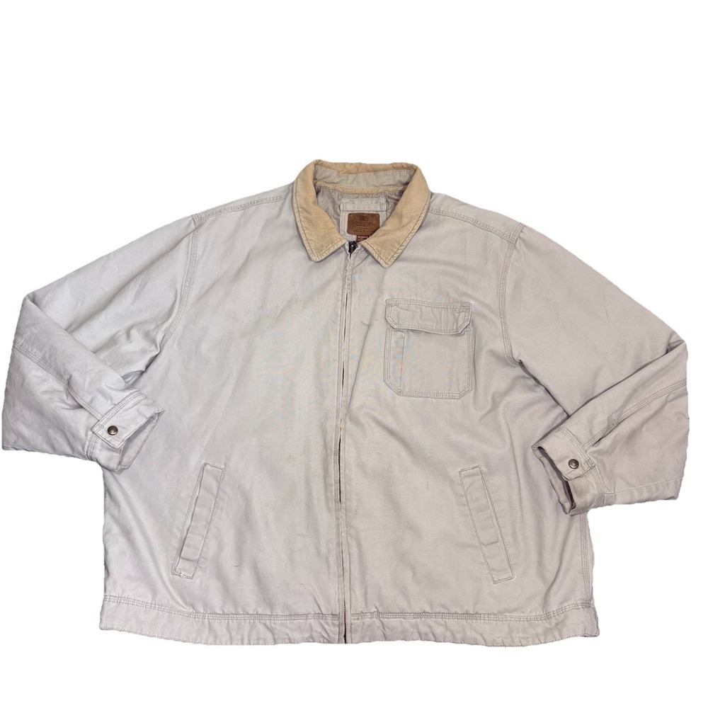 VTG Faded Glory Jacket Adult 3XL Brown Hunting Corduroy Collar Barn Chore‎ Coat